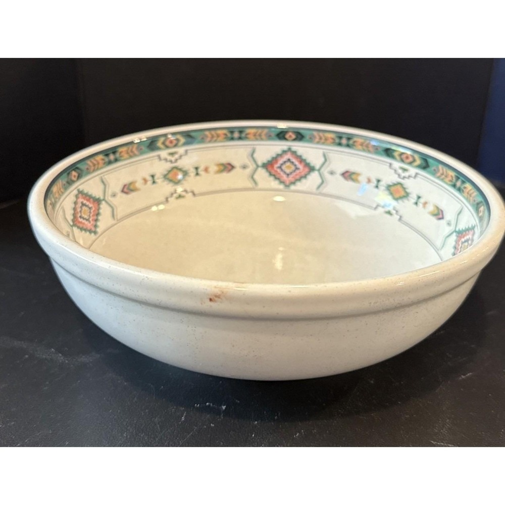 Studio Nova Adirondack 7.5" Pasta Salad Bowl Y 2201 Vintage Aztec Southwestern